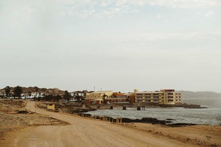 Luderitz, Namibia a tourist town popular for its diamond miningの写真素材