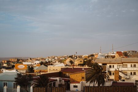 Luderitz, Namibia a tourist town popular for its diamond miningの写真素材