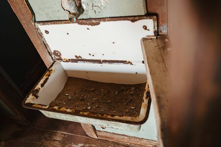 old sink in abandoned building out of orderの写真素材