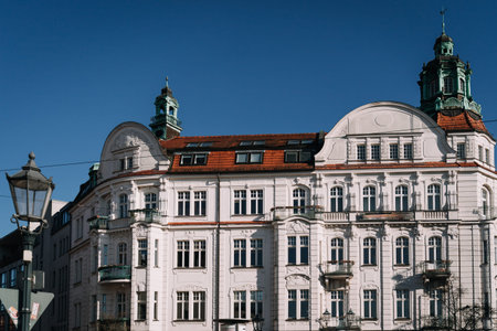 residential apartment House on sunny day in Berlin, Germany