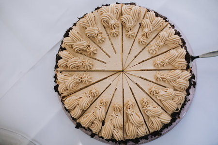 photo of a homemade coffee cake with chocolate