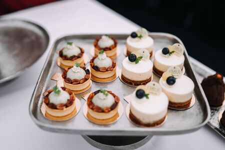 photo of dessert in a hotel open buffetの写真素材