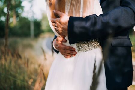 two married couple holding each otherの写真素材