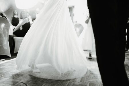 photo of the first dance for the bride and the groomの写真素材