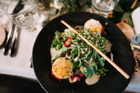 an asian dish with tofu