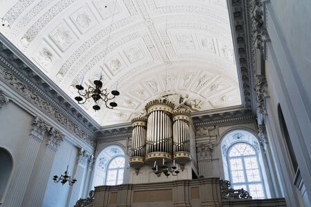 a church ceiling at a weddingの写真素材