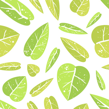 Natural and trendy seamless pattern with leafs.のイラスト素材