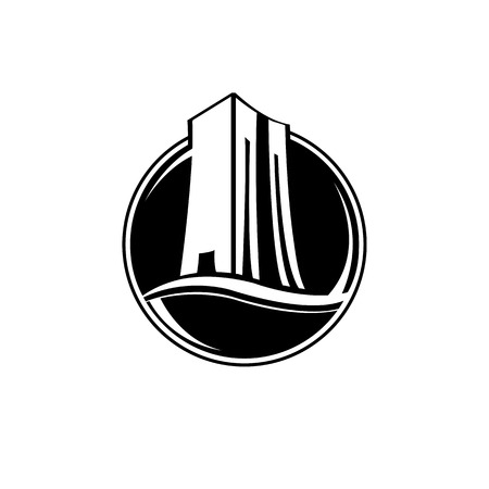 vector creative building construction, house icon design templateのイラスト素材