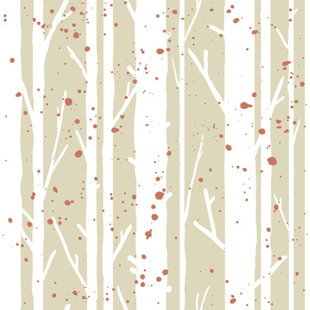 Forest seamless pattern with trees. Seasonal background.のイラスト素材