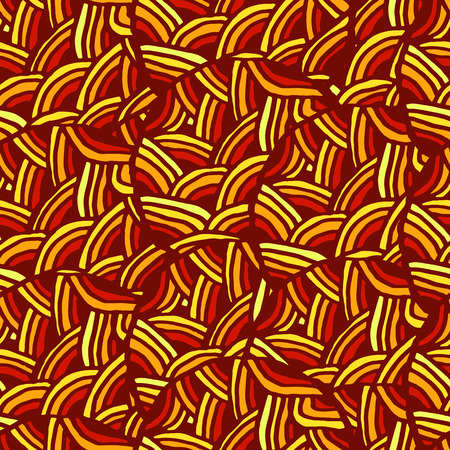 Hand-drawn abstract seamless pattern. Scale texture.のイラスト素材