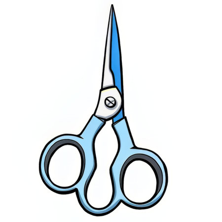 Scissors icon isolated on white background. Vector illustration of scissors.の素材