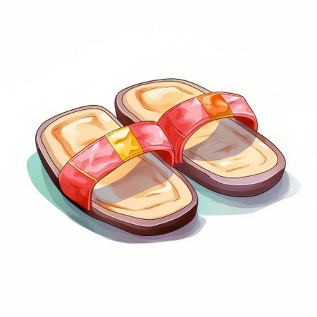 Illustration of chocolate candies in cartoon style on a white backgroundの素材