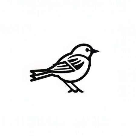Vector illustration of a bird. Isolated on a white background.の素材