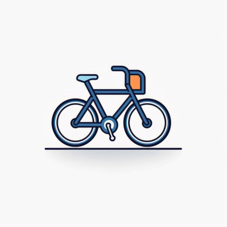 Bicycle line icon, vector symbol, eps 10 illustration.の素材