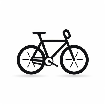 bicycle icon on white background. vector illustration. eps 10の素材
