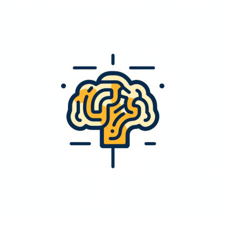 Brainstorming icon in flat style. Creative brain vector illustration on white isolated background. Brainstorming business concept.の素材