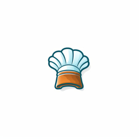 Chef line icon, vector illustration. Isolated on white background.の素材