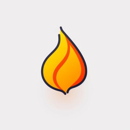 Fire icon, vector illustration. Flat design style. fire symbol.の素材