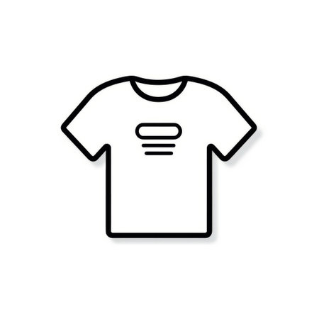 t-shirt icon vector. t-shirt icon vector. t-shirt icon vectorの素材