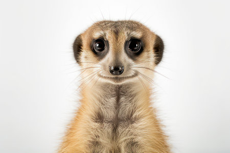 Portrait of a meerkat (suricata suricatta)の素材