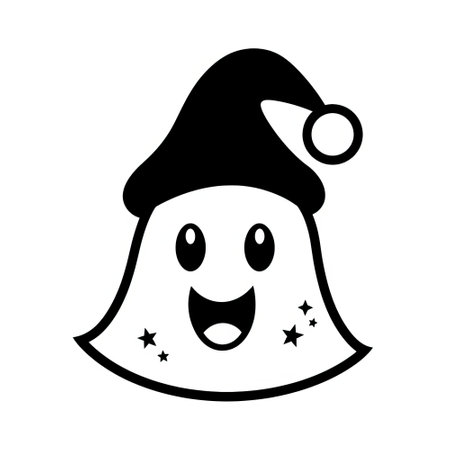 merry christmas cute santa claus character vector illustration designの素材