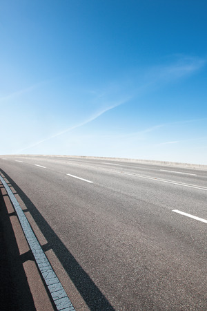 An asphalt road.の写真素材