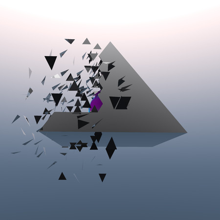 explodin pyramidの写真素材