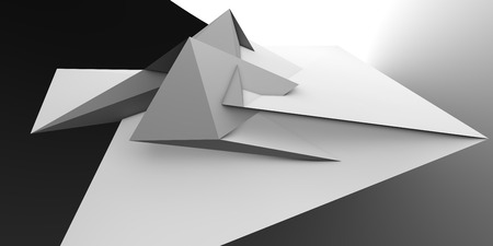 low poly origamiの写真素材