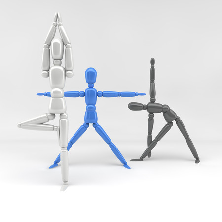 3d illustration / yoga