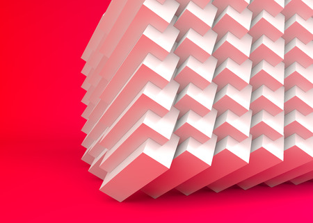 3d illustration of cubesの写真素材