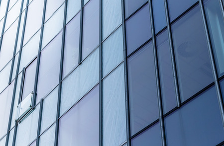 Full glass facade of a modern officeの写真素材