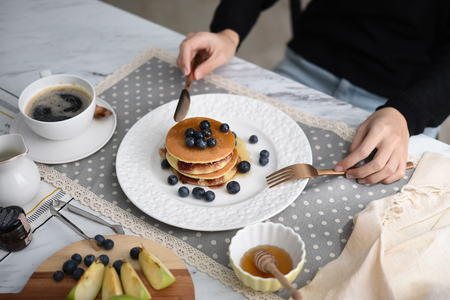 Breakfast in the morningの写真素材