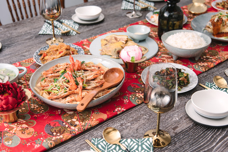 New year \ 's eve dinnerの写真素材