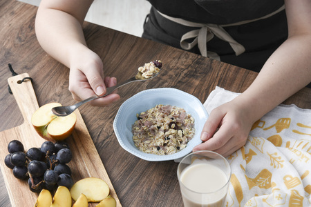 Western style breakfastの写真素材