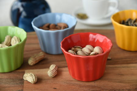dessert in the bowlの写真素材