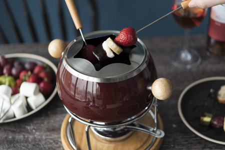 Chocolate hot potの写真素材