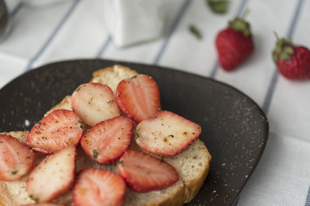 strawberry on the table