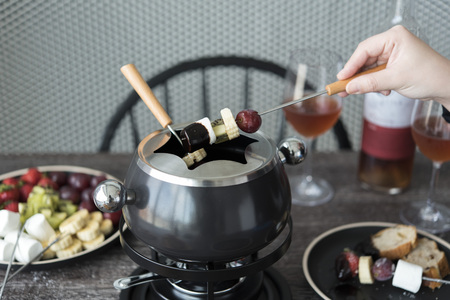 chocolate fondueの写真素材