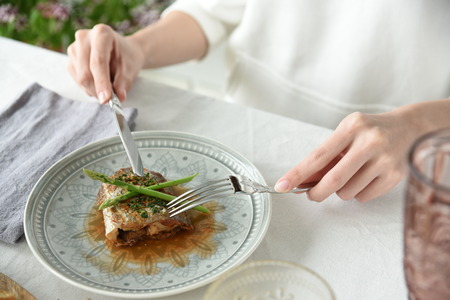 fish steakの写真素材