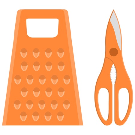 Kitchen tool icons set on white backgroundのイラスト素材
