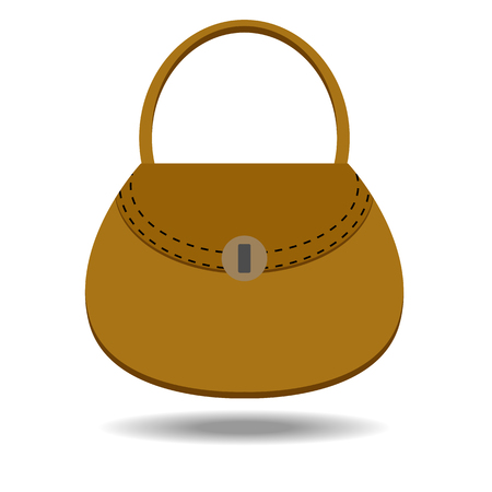 Vector illustration of lady's bag on white backgroundのイラスト素材