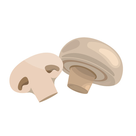illustration of champignon an a white backgroundのイラスト素材