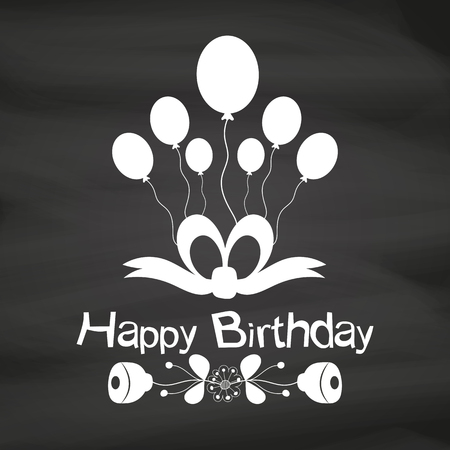 Vector illustration of happy birthday colorful greeting cardのイラスト素材