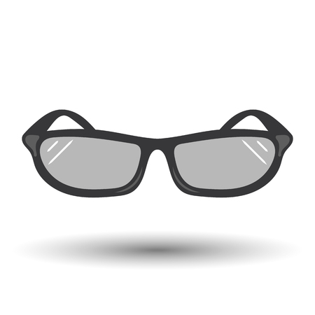Sunglasses colorful icon an a white backgroundのイラスト素材