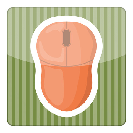 Computer mouse vector colorful icon. Vector illustrationのイラスト素材