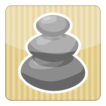 Spa stones illustration. Vector illustration in cartoon styleのイラスト素材