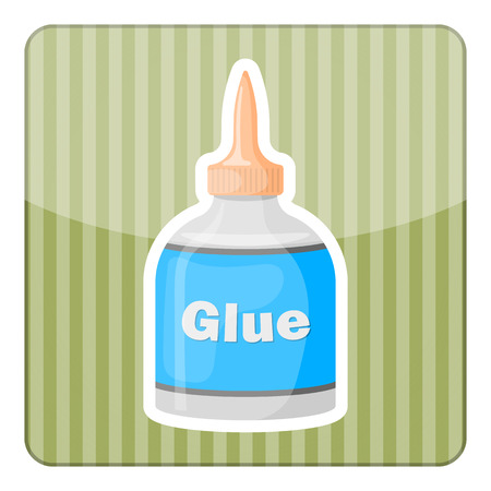 Glue colorful icon. Vector illustration in cartoon styleのイラスト素材