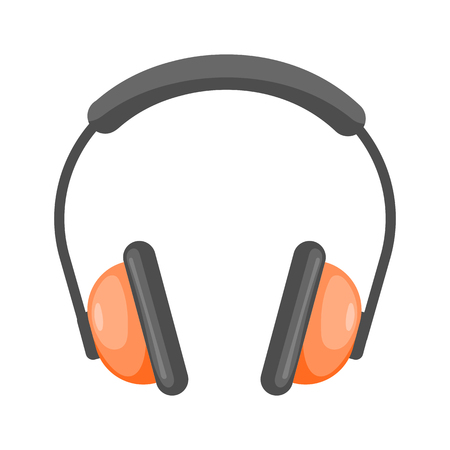 Vector Headphones cartoon Icon. Vector colorful illustrationのイラスト素材