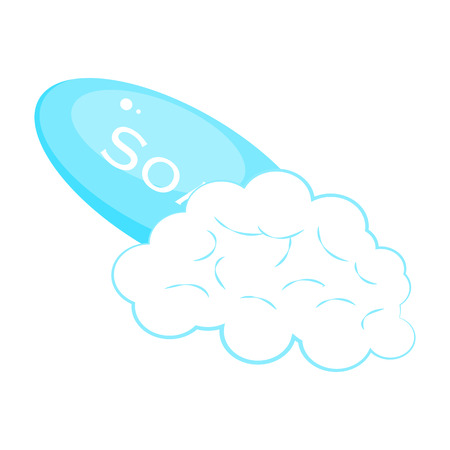 Soap colorful icon. Vector illustration in cartoon styleのイラスト素材