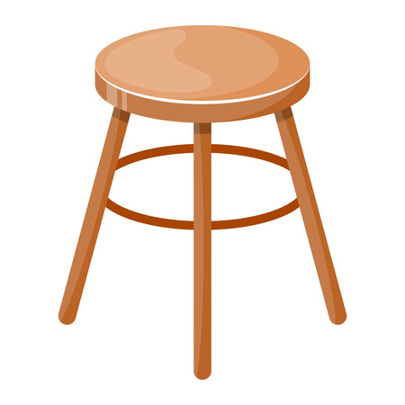Chair vector colorful icon. Vector illustration in cartoon styleのイラスト素材